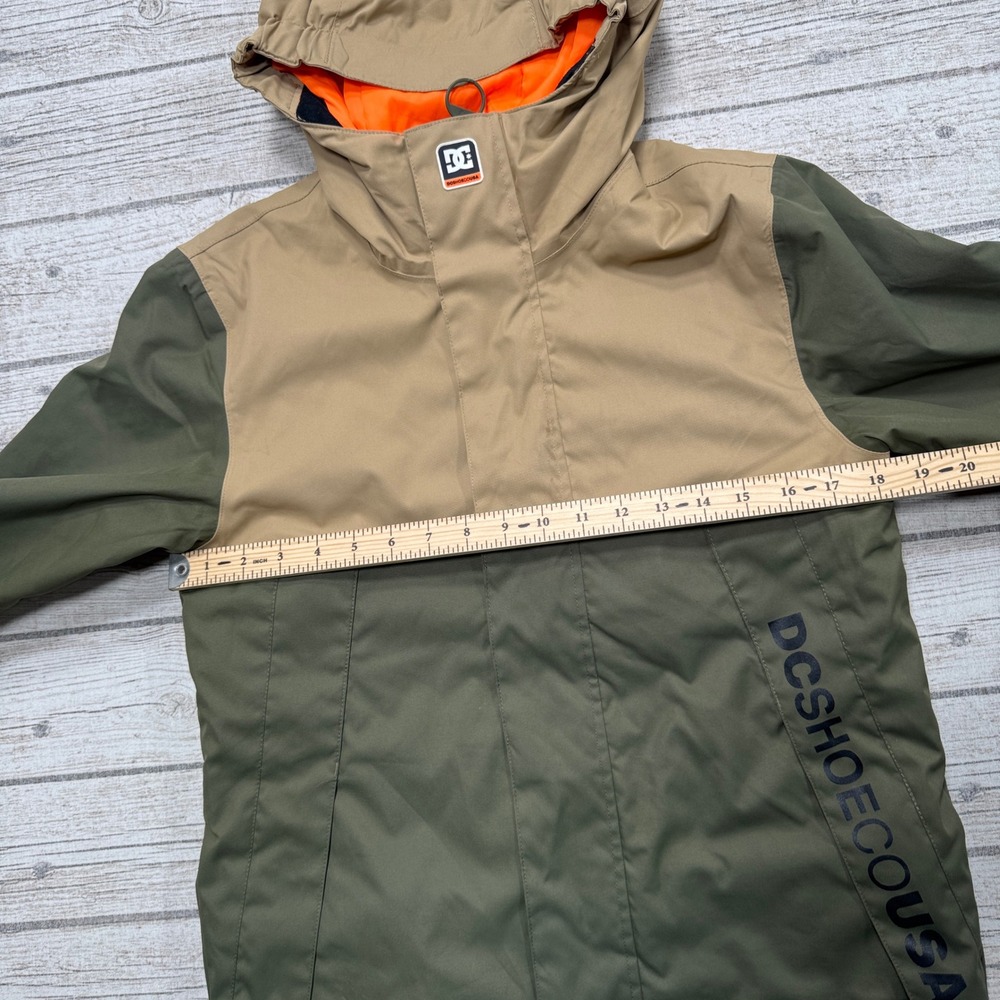 DC Shoes Snow Jacket Youth XL/14 Green Insulated 10K Waterproof Hooded Outdoor - Picture 4 of 6